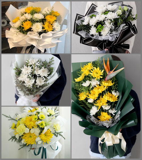 河南南阳社旗县晋庄镇前曹村白事花束代送